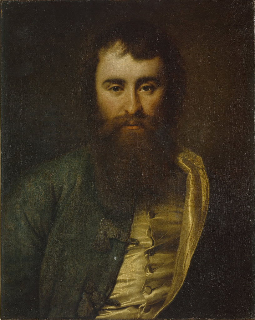 Detail of Portrait of Andrei Ivanovich Borisov, 1788 by Dmitri Grigorievich Levitsky