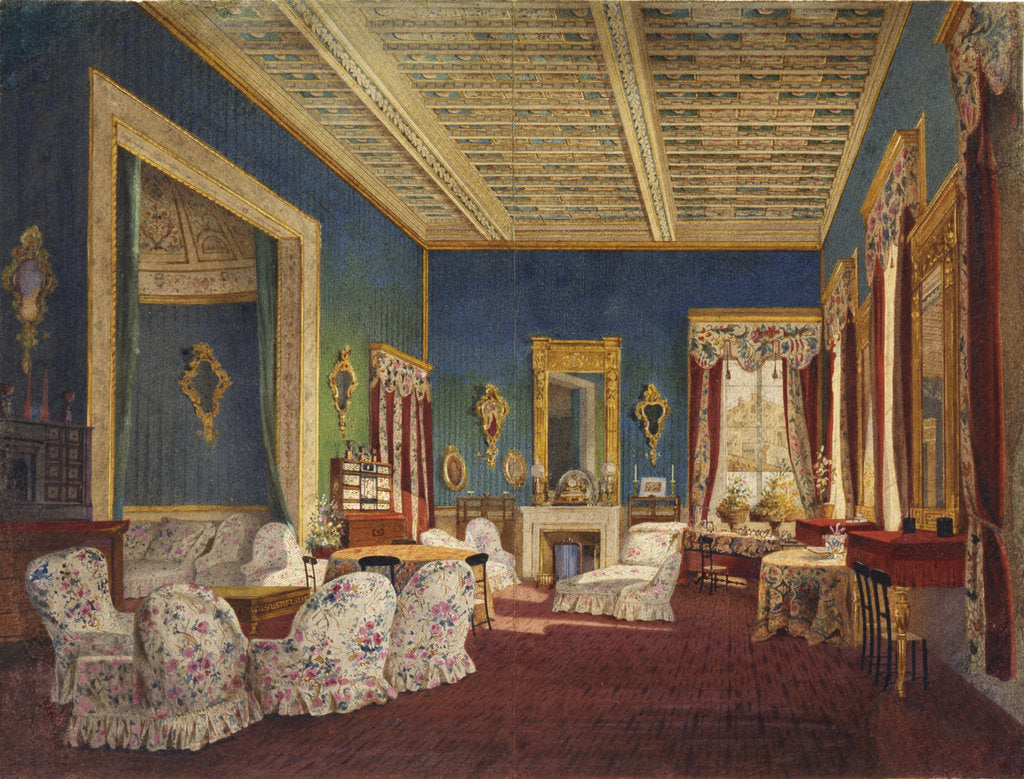 Interior in the Talyzins Manor House Denezhnikovo by Anonymous