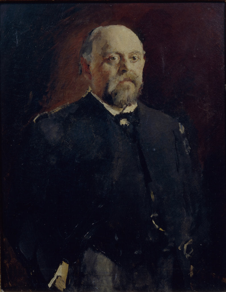 Detail of Portrait of Savva Mamontov, 1890 by Valentin Alexandrovich Serov