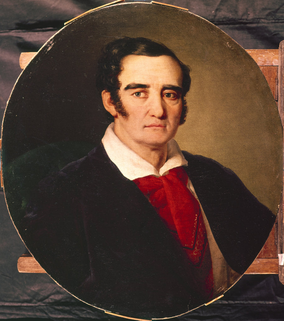 Detail of Portrait of the painterr Giuseppe Angiolo Artari, 1830s by Vasili Andreyevich Tropinin