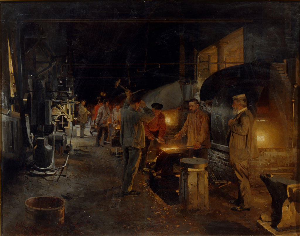 Detail of Ironworks, 1902 by Andrei Nikolayevich Shilder