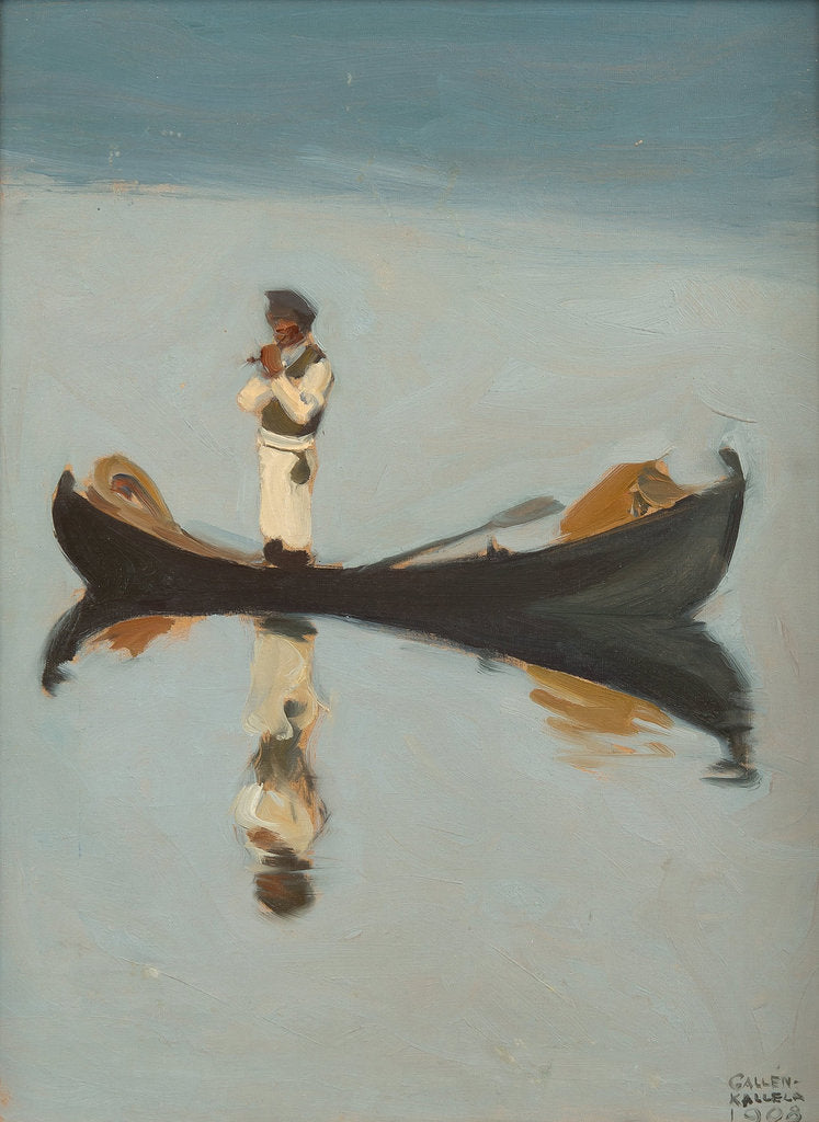 Man fishing, 1908 by Akseli Gallen-Kallela