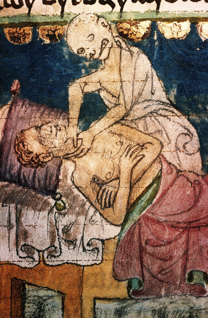 Detail of Death Strangling a Victim of the Plague by Anonymous