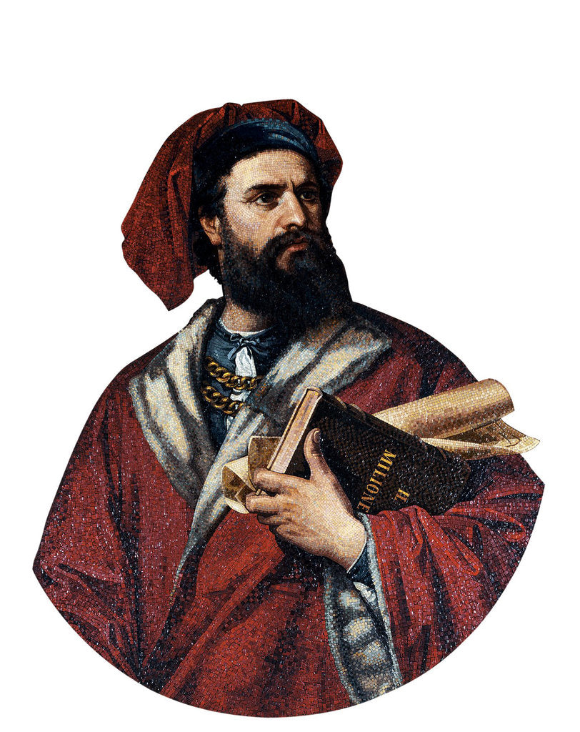 Detail of Marco Polo, 1867 by Enrico Podio