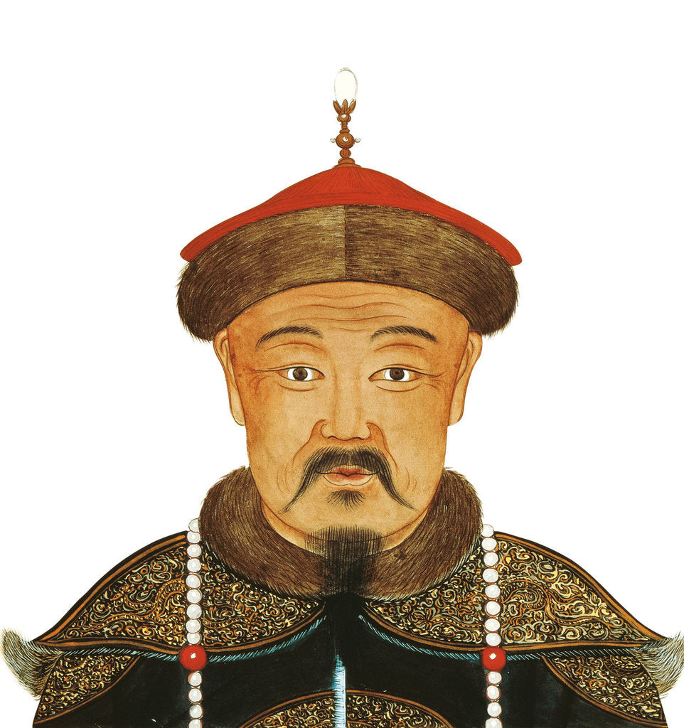 Detail of Portrait of Kublai Khan, 13th century by Anonymous