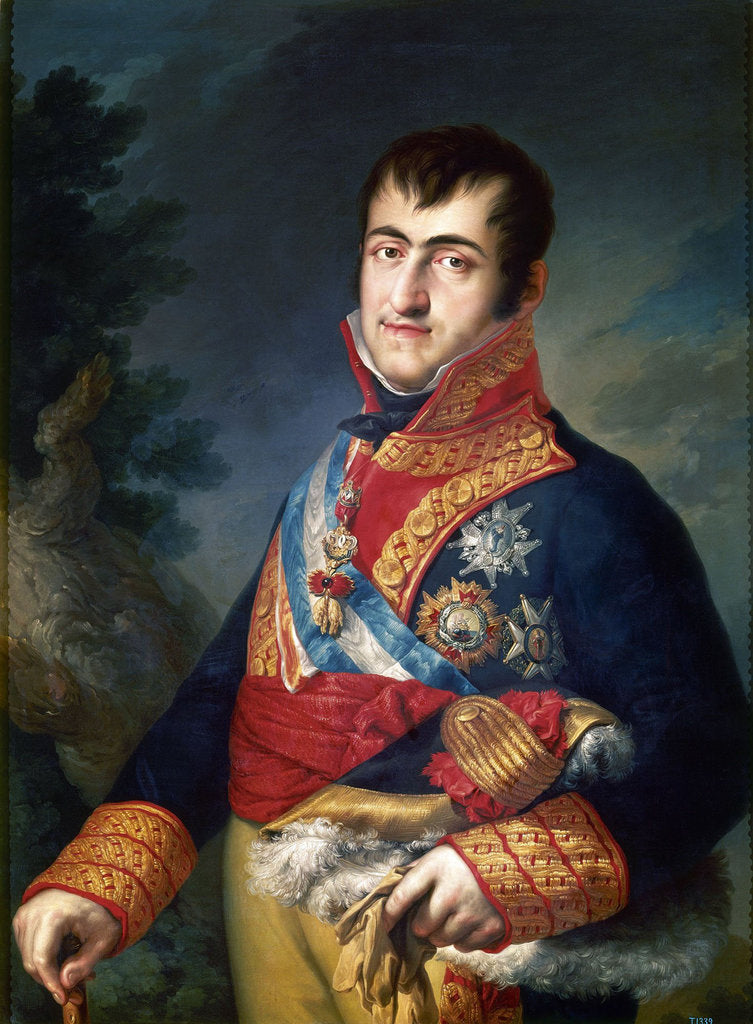 Detail of Portrait of King Ferdinand VII of Spain, 1814-1815 by Vicente López Portaña