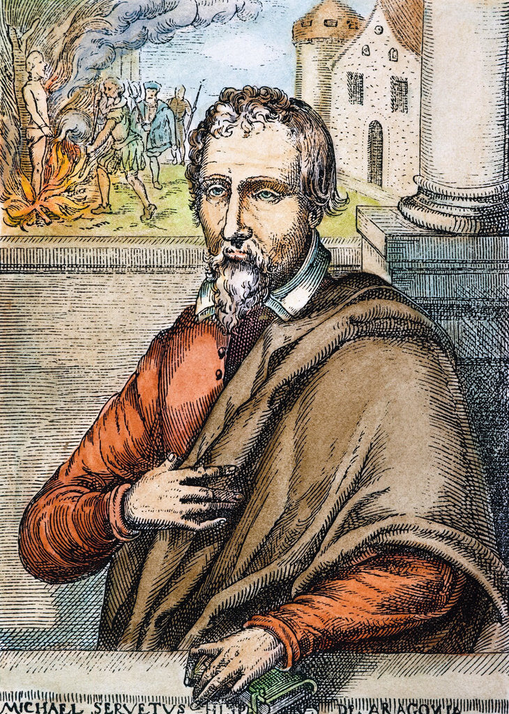 Detail of Portrait of Miguel Servet, Early 18th century by Anonymous