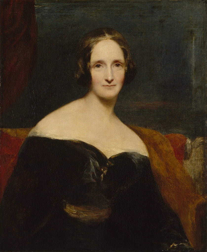 Detail of Mary Shelley, 1840 by Richard Rothwell