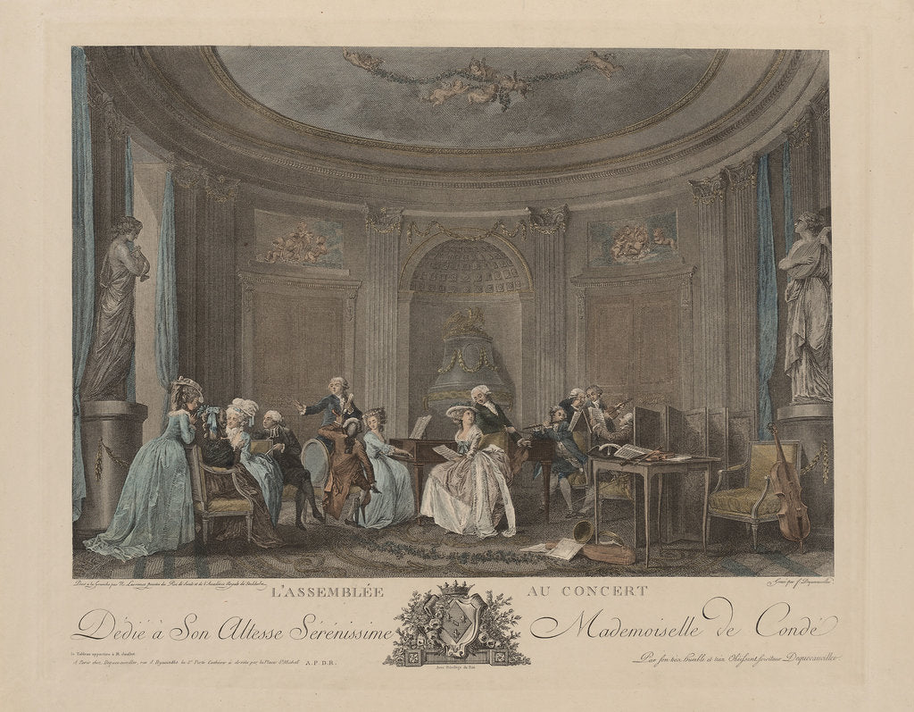 Detail of A Gathering at a Concert by Niclas Lafrensen