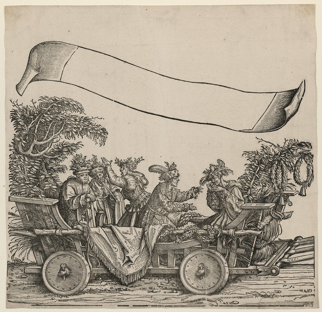 Natural Fools (The Triumphal Procession of the Emperor Maximilian I), ca 1515 by Hans Burgkmair the Elder