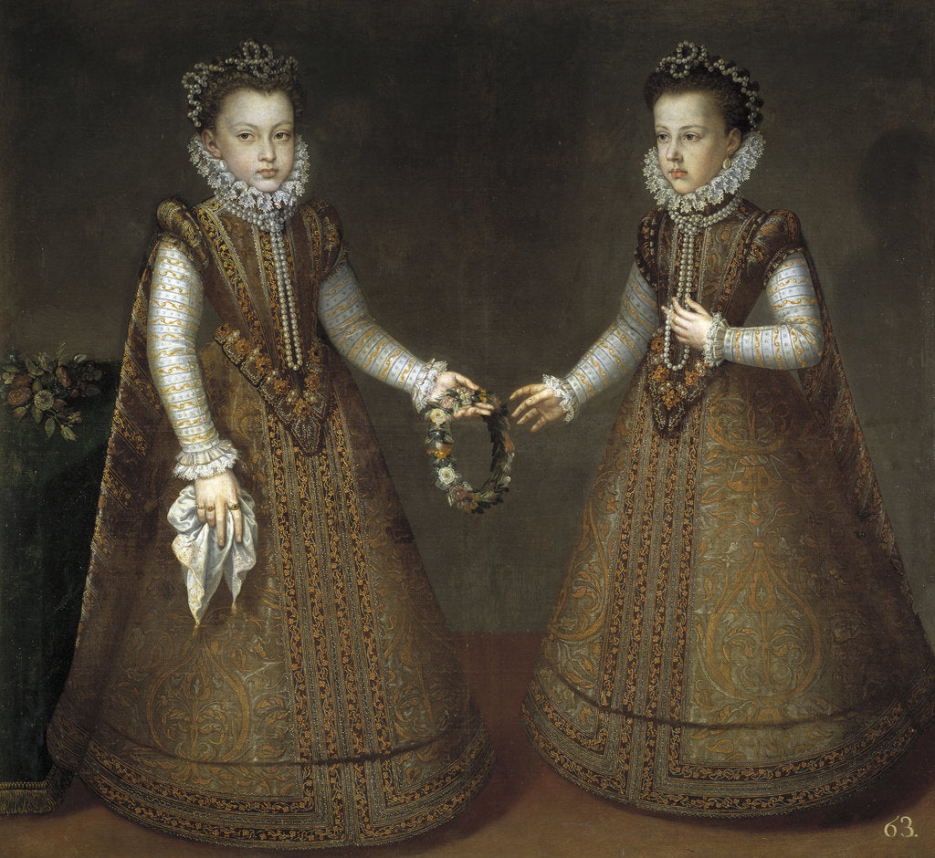 The Infantas Isabel Clara Eugenia and Catherine Michelle of Spain, ca. 1575 by Alonso Sánchez Coello