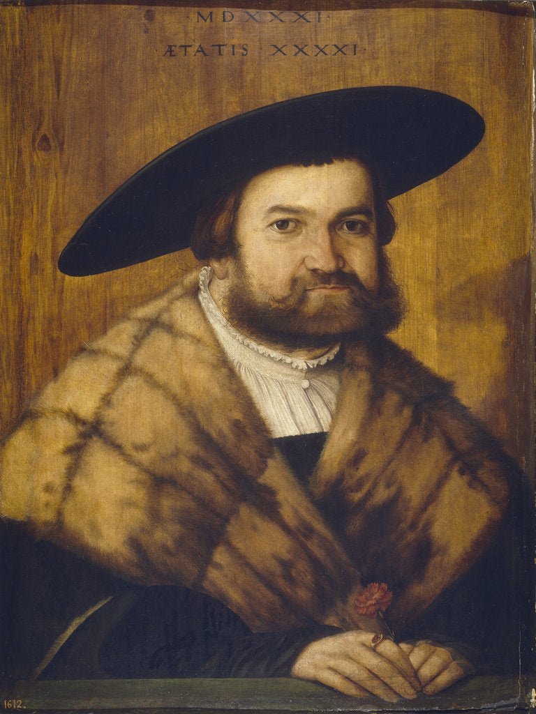 Detail of Goldsmith Jörg Zörer of Augsburg, 1531 by Christoph Amberger