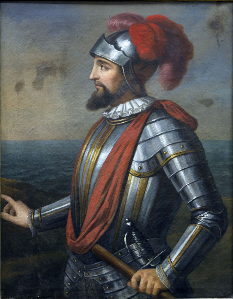 Detail of Vasco Núñez de Balboa by Anonymous