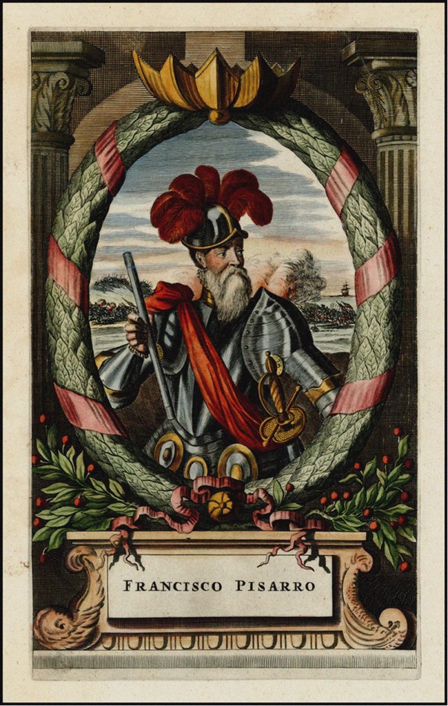 Detail of Francisco Pizarro, 1671 by John Ogilby