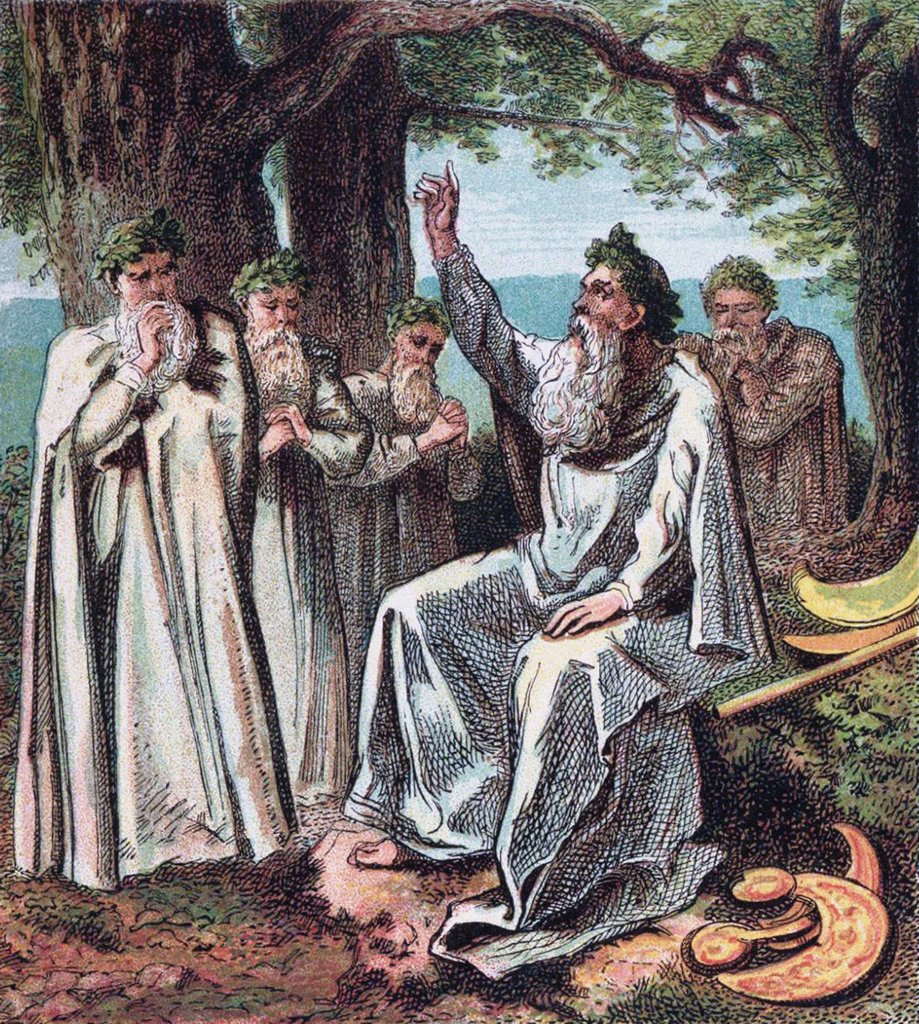 Detail of Druids by Joseph Martin Kronheim