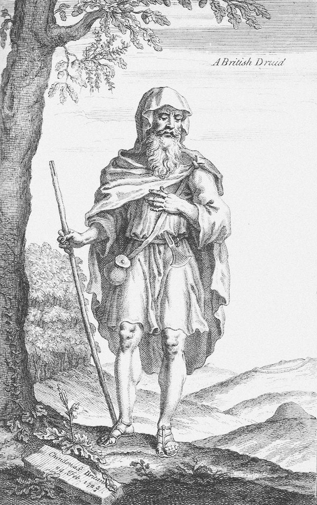 Detail of A British Druid (from Stonehenge by William Stukeley), 1723 by Michael Van Der Gucht