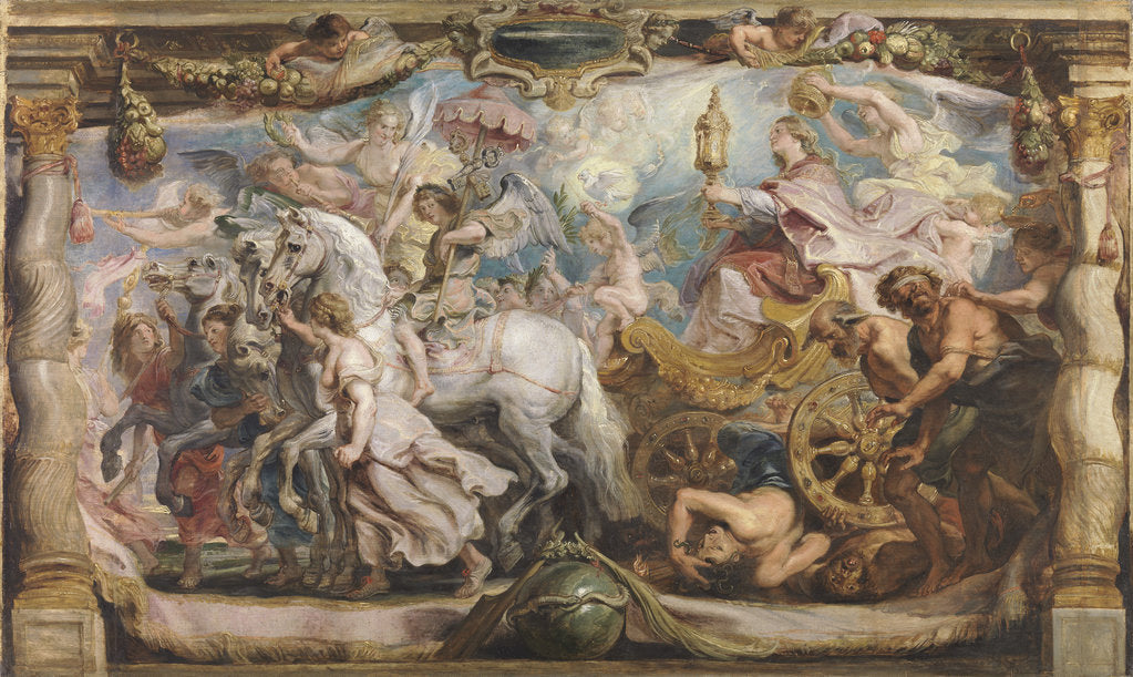 Detail of The triumph of the Church, ca 1625 by Pieter Paul Rubens