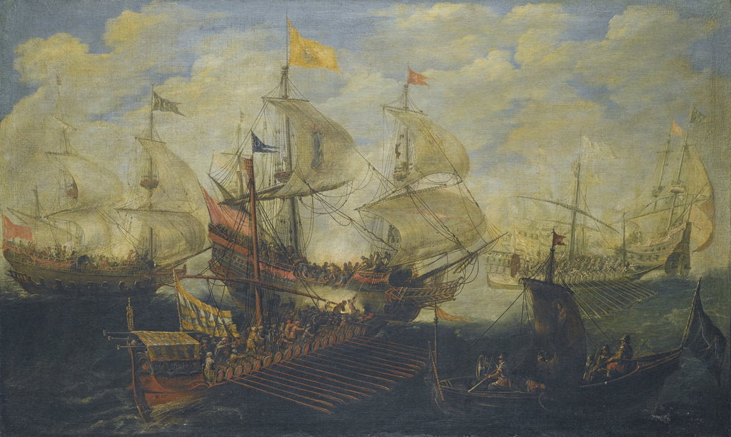 Detail of The Battle of Lepanto on 7 October 1571 by Andries van Eertvelt