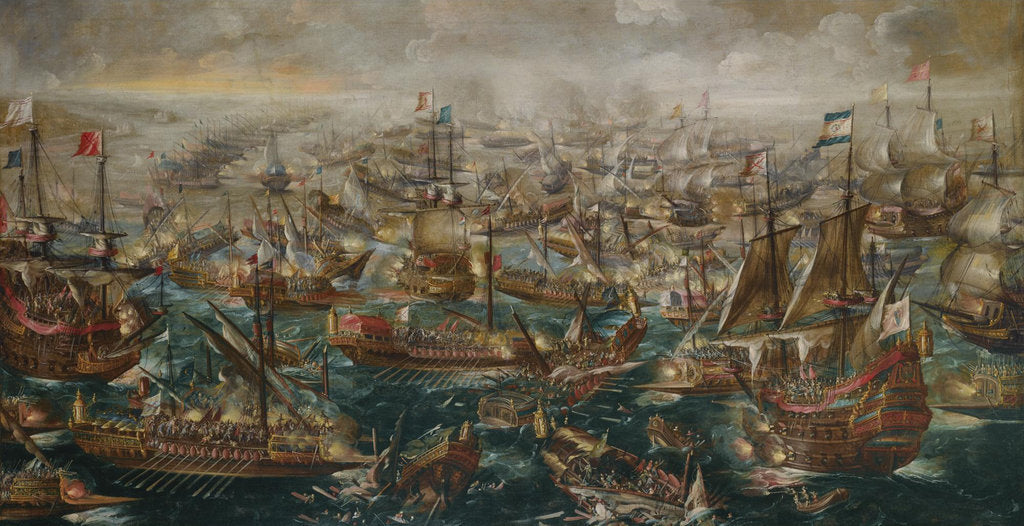 Detail of The Battle of Lepanto on 7 October 1571, 1640 by Andries van Eertvelt