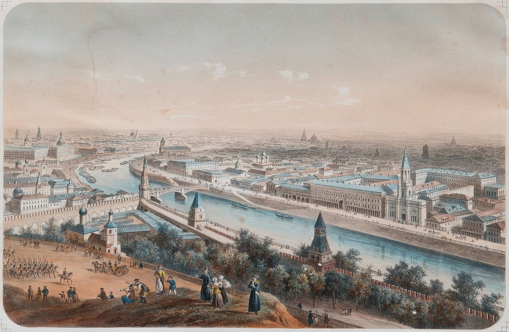 Detail of Panoramic view of Moscow, 1820s by Isidore Laurent Deroy