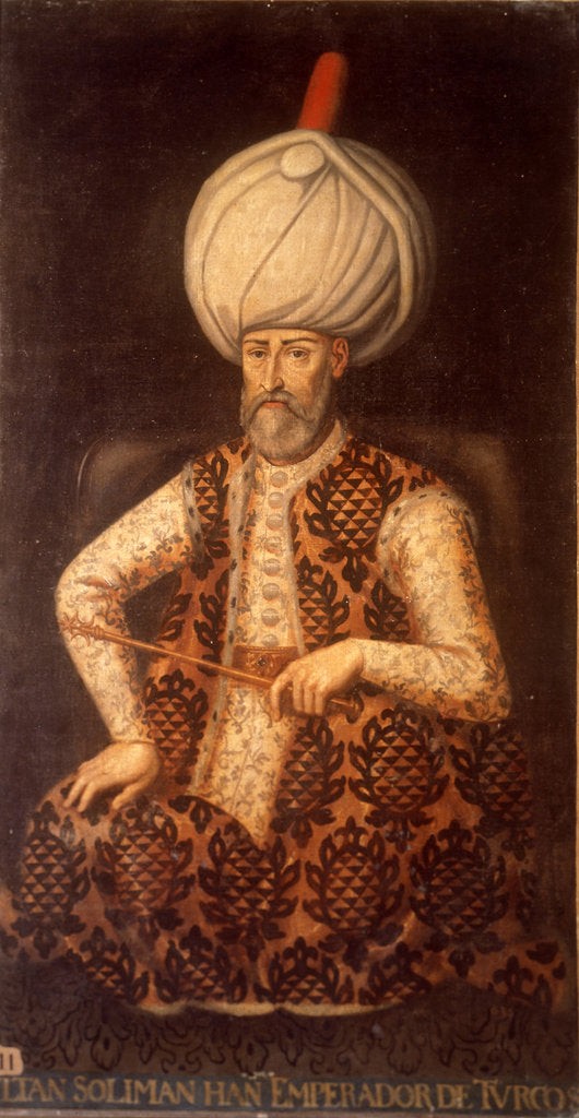 Detail of Sultan Suleiman I the Magnificent, 17th century by Anonymous