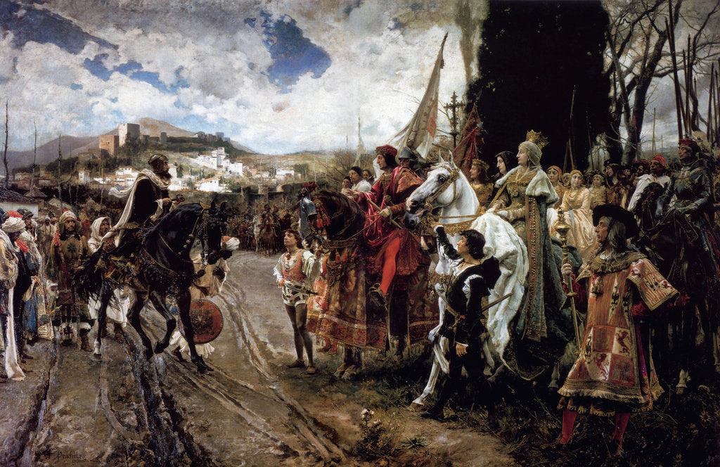 Detail of The Capitulation of Granada, 1882 by Francisco Pradilla y Ortiz