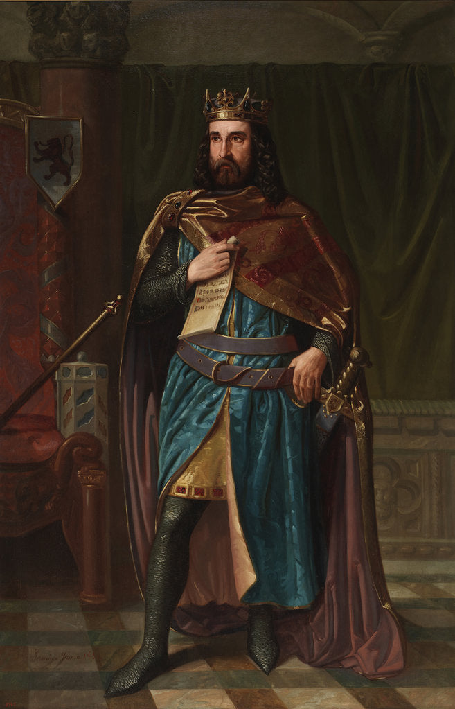 Detail of Bermudo II of León, 1851 by Jerónimo Fresno