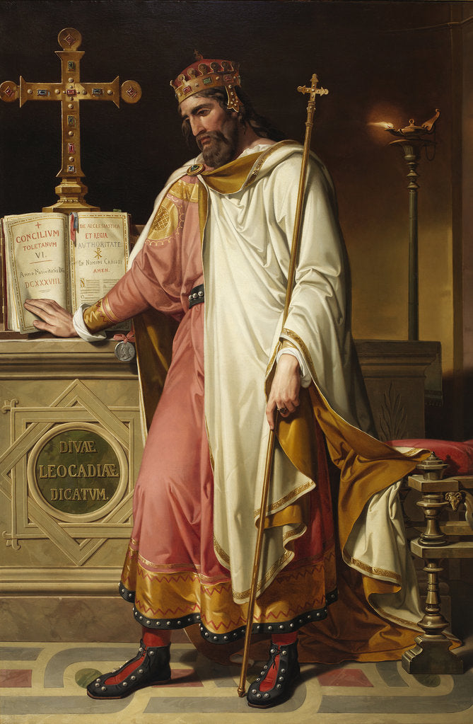 Detail of Chintila, Visigothic King, 1855 by Bernardino Montañés Pérez