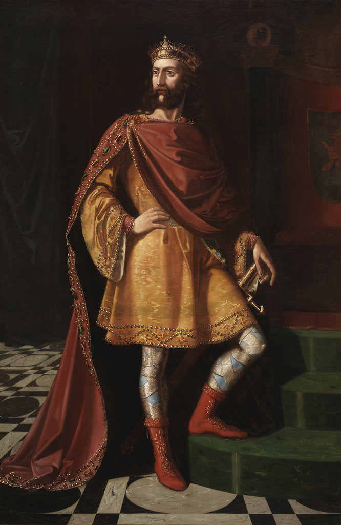 Detail of Erwig, Visigothic King, Mid of the 19th century by Ramón Cortés