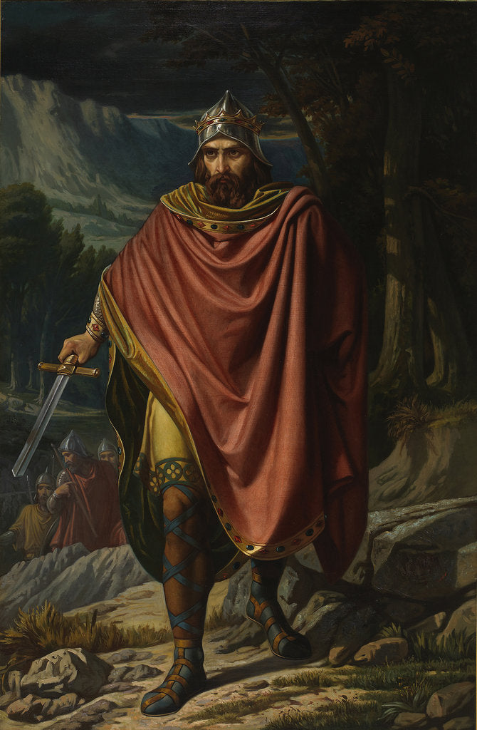 Detail of Witteric, Visigothic King, Mid of the 19th century by Benito Soriano Murillo