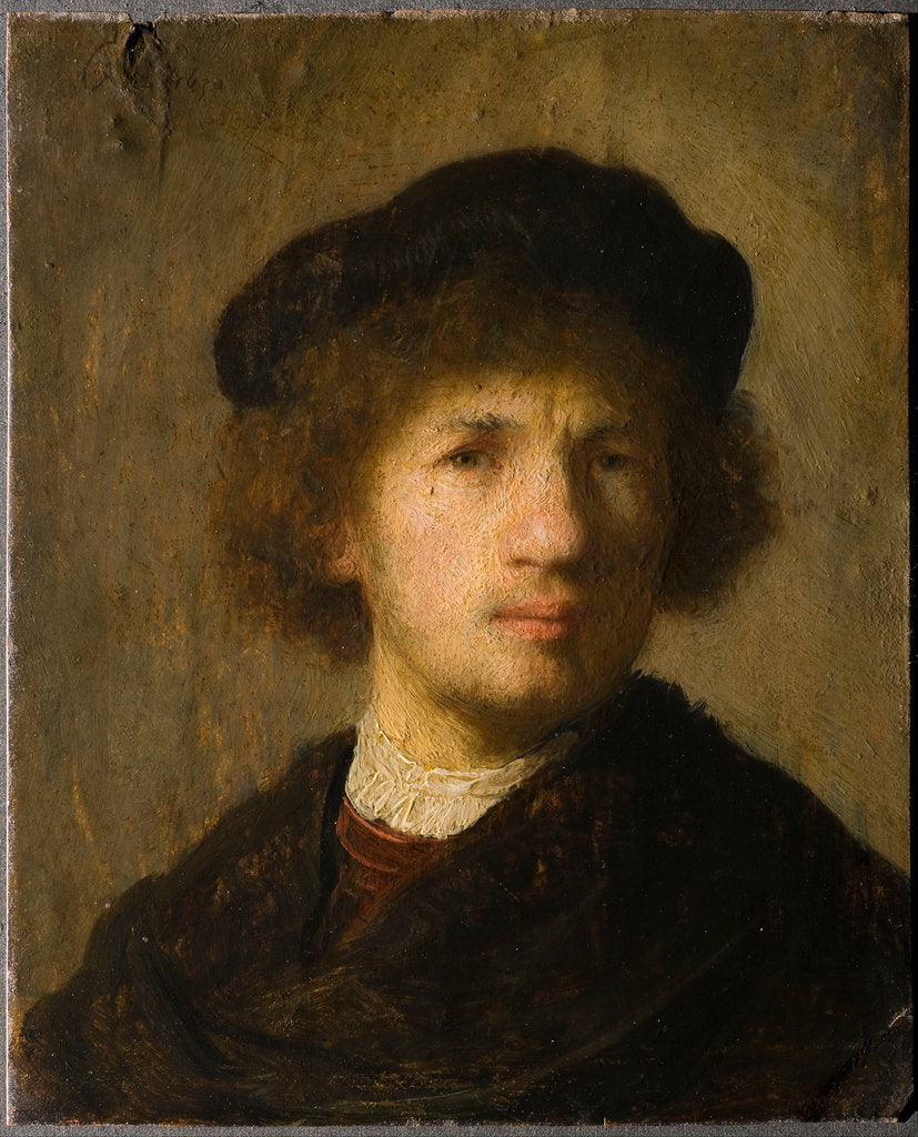 Detail of Self-Portrait, 1630 by Rembrandt van Rhijn
