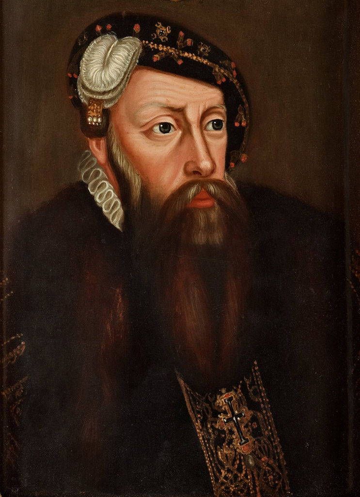 Detail of Portrait of the King Gustav I of Sweden by Ulrika Fredrika Pasch