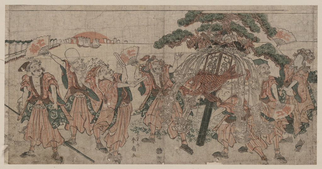 Detail of Seven Lucky Gods, 1810s by Katsukawa Shunsen