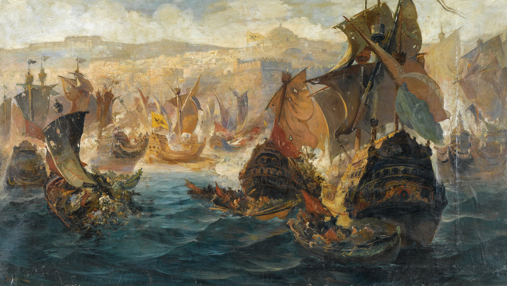 Detail of The Conquest of Constantinople by the Crusaders by Vasilios Chatzis
