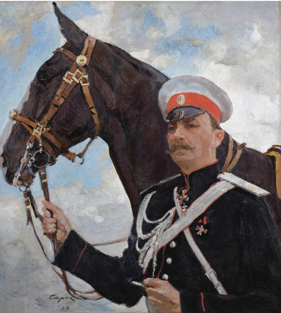 Detail of Portrait of Prince Felix Yusupov, Count Sumarokov-Elston, 1909 by Valentin Alexandrovich Serov