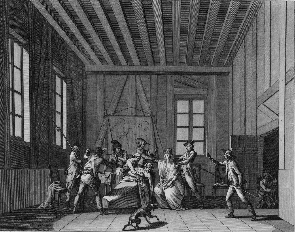 Detail of The Assassination of Jean-Paul Marat, c. 1795 by Pierre Gabriel Berthault