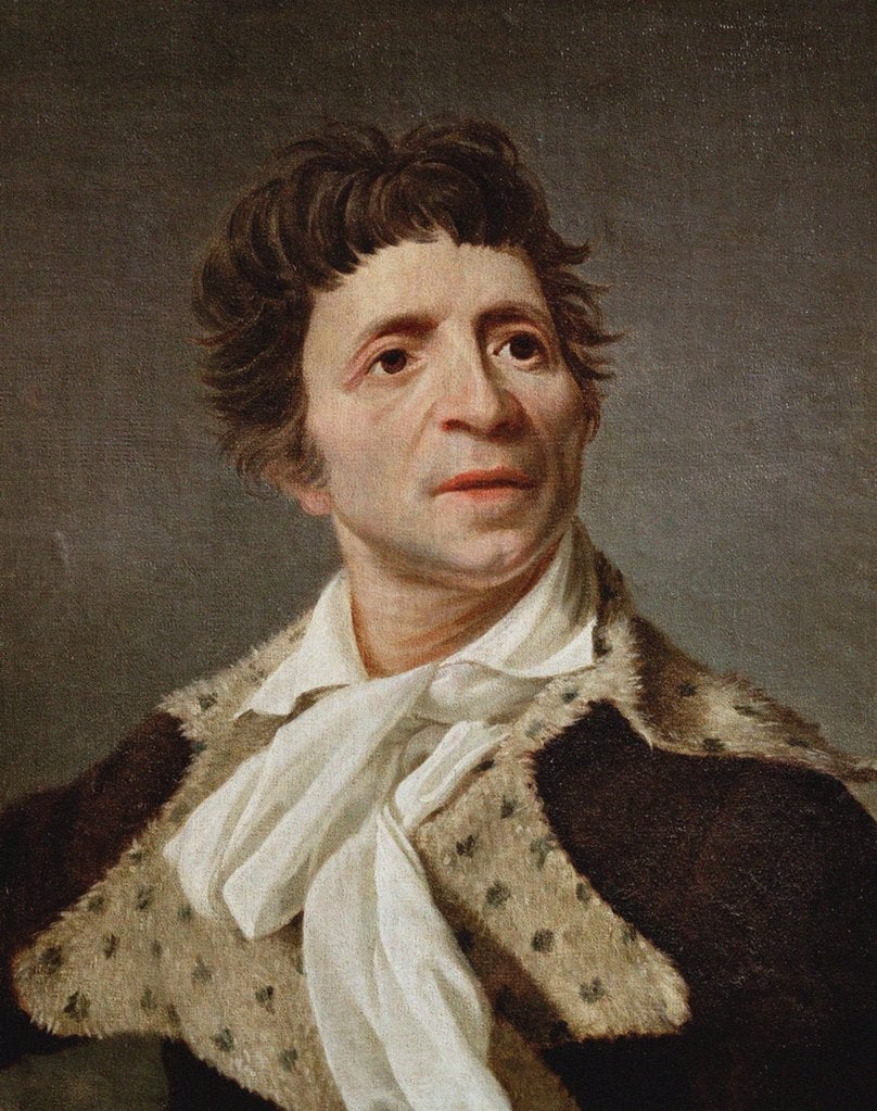 Detail of Portrait of Jean-Paul Marat. After Joseph Boze, c. 1800 by Anonymous