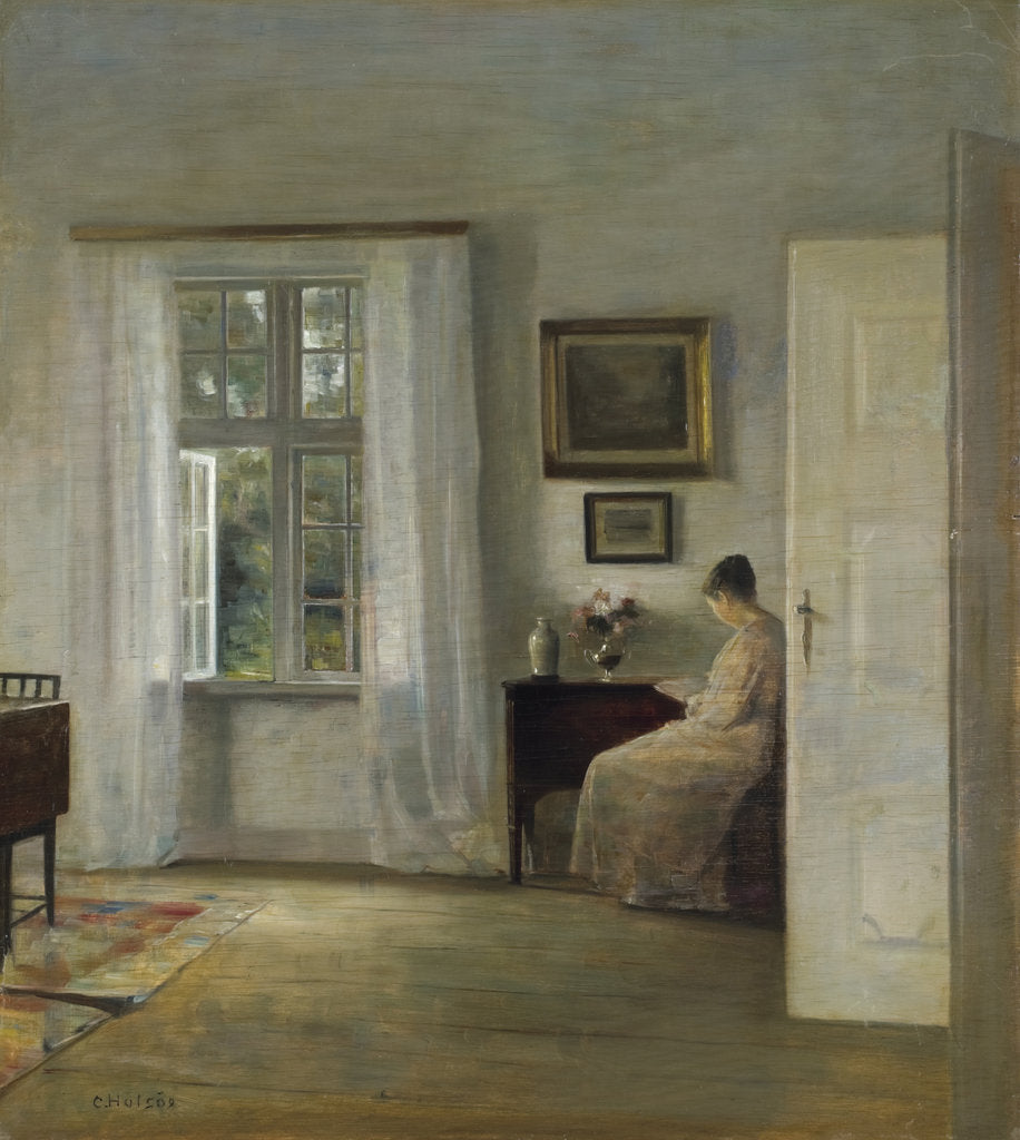 Detail of The Reader by Carl Holsøe