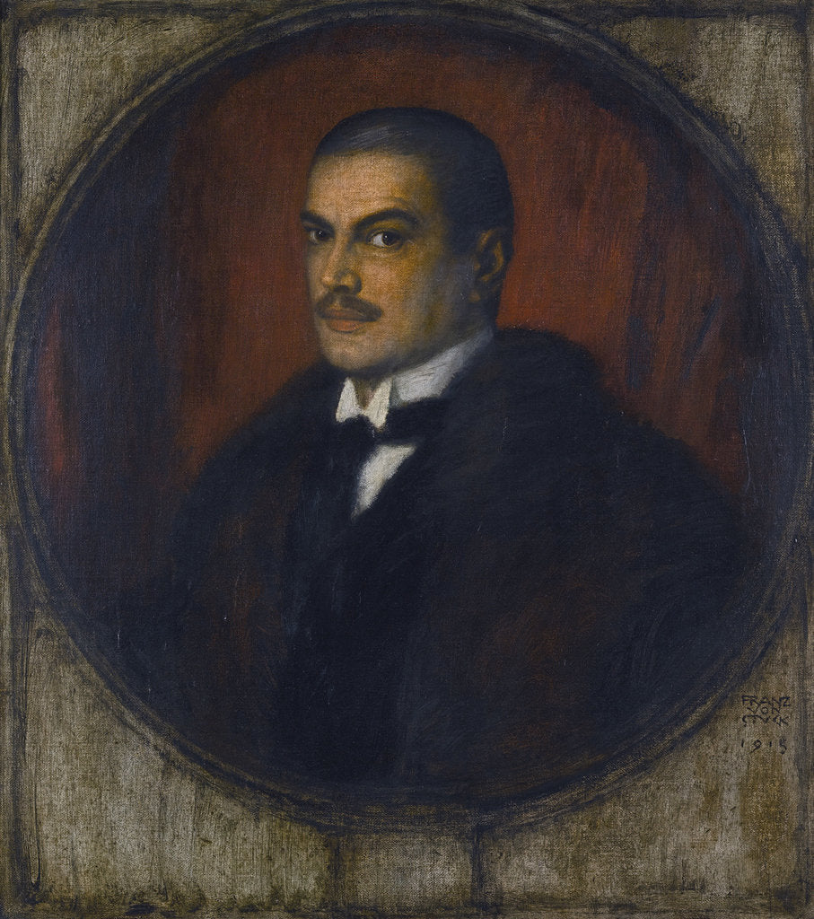 Detail of Self-portrait, 1915 by Franz Ritter von Stuck