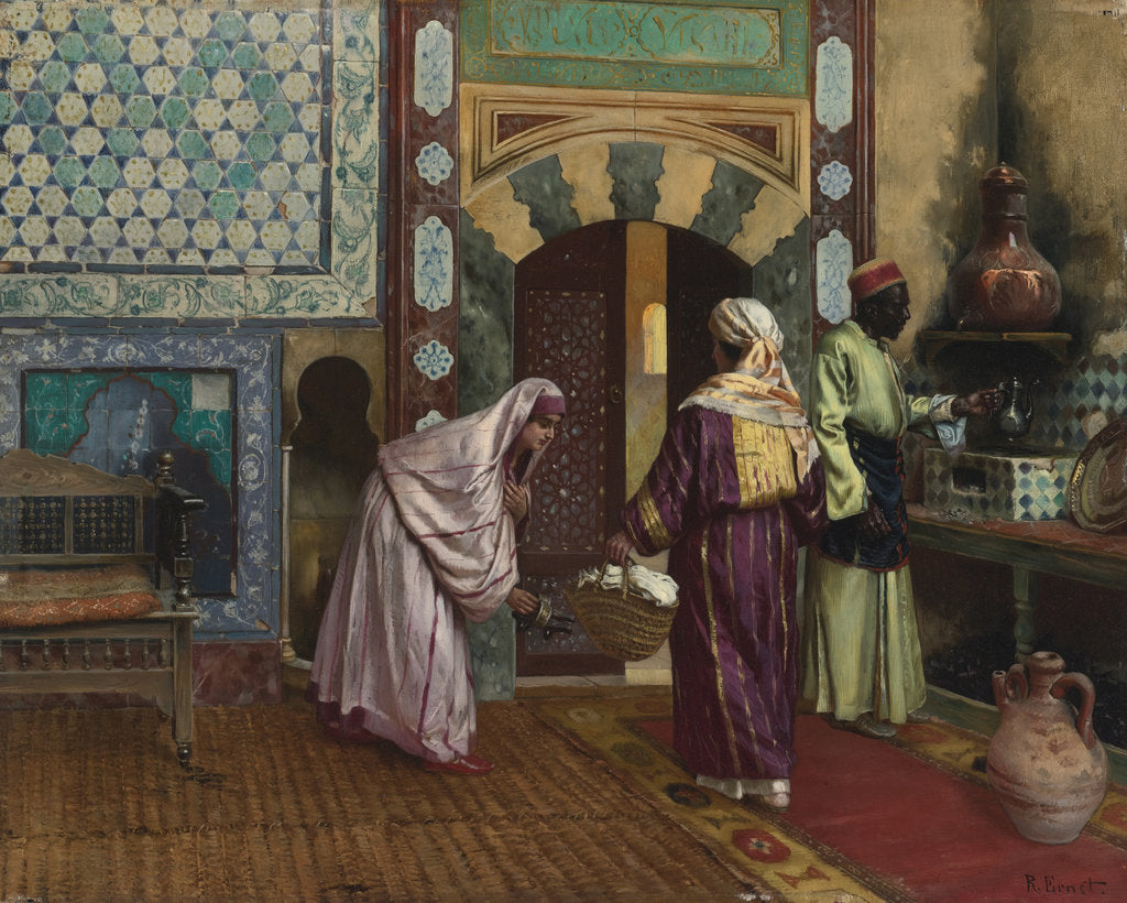 Detail of In the Hammam by Rudolf Ernst