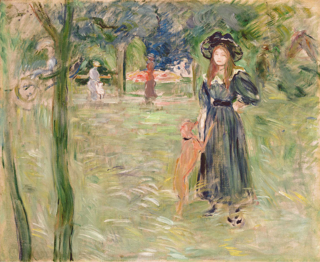 Detail of Bois de Boulogne, 1893 by Berthe Morisot