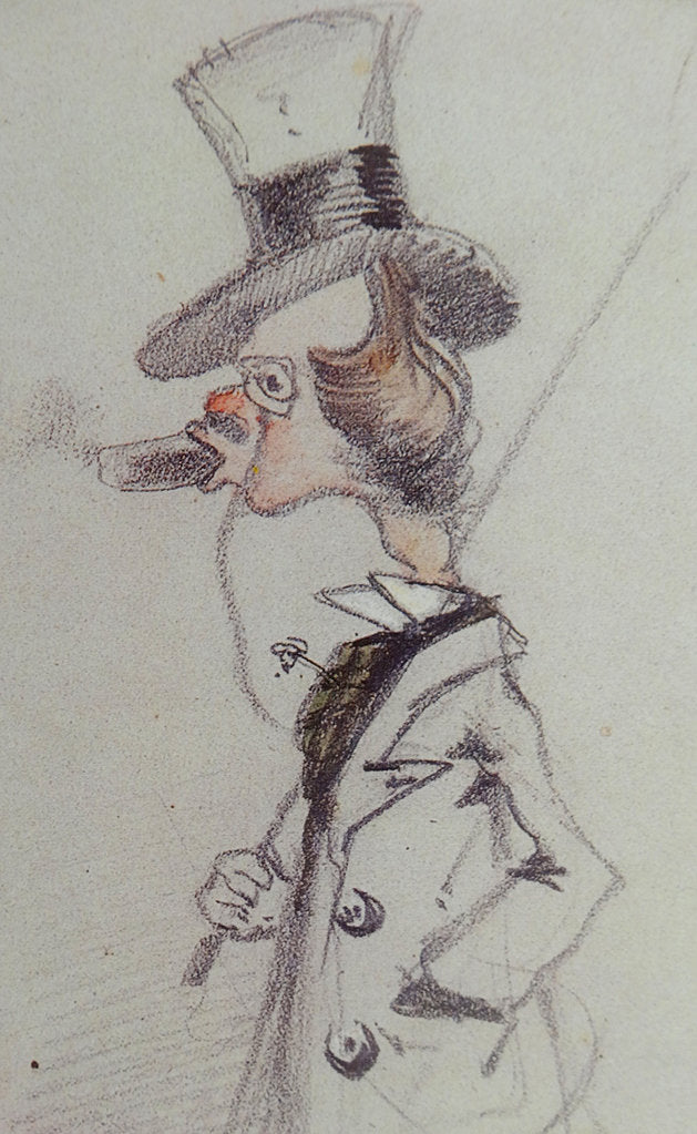 Detail of Dandy with a Cigar (Dandy au Cigare), ca 1857 by Claude Monet