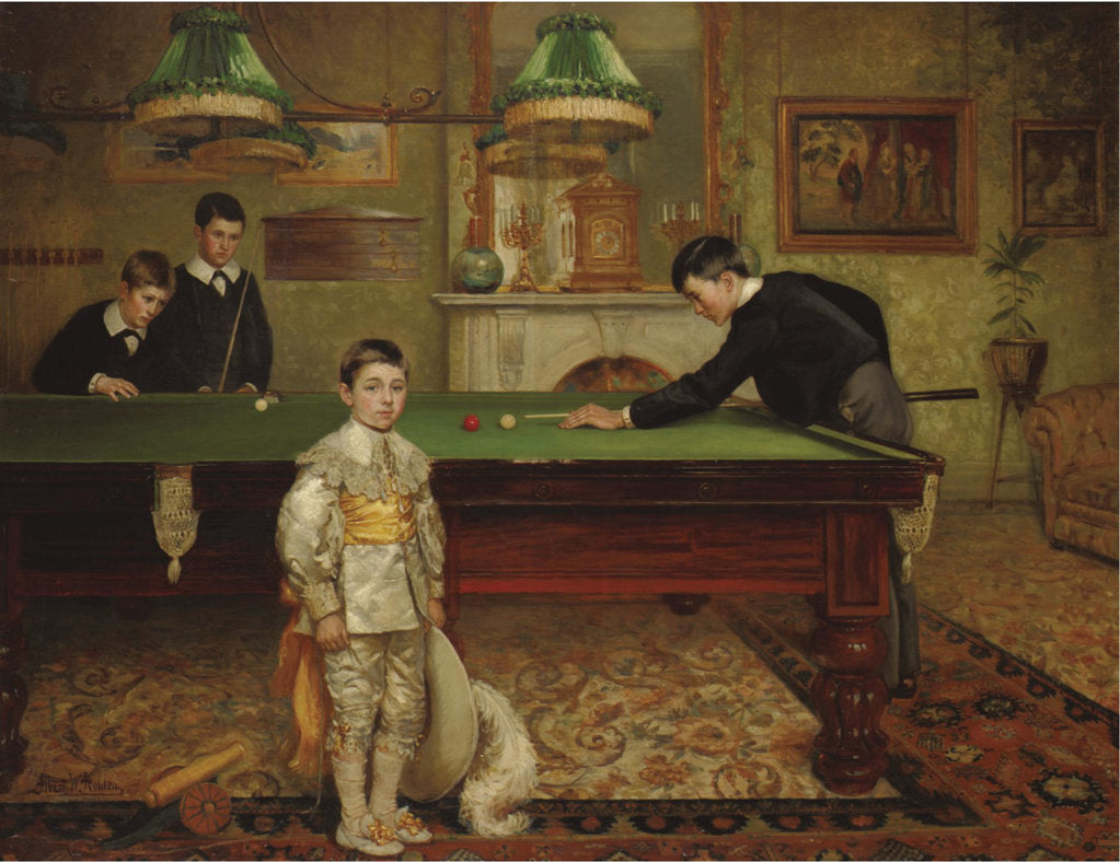 Detail of Billiard Room, 1902 by Albert William Holden