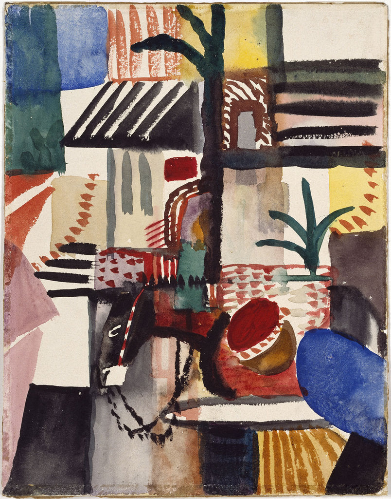 Detail of Man with Donkey (Tunisia), 1914 by August Macke