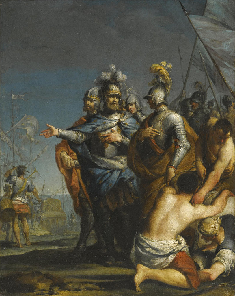 Detail of Saint Louis Departing For The Crusade by Antonio Gionima
