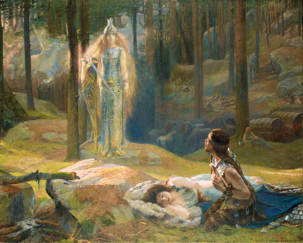 Detail of The Revelation. Brunhilde Seeing Siegmund And Sieglinde, 1893 by Gaston Bussière