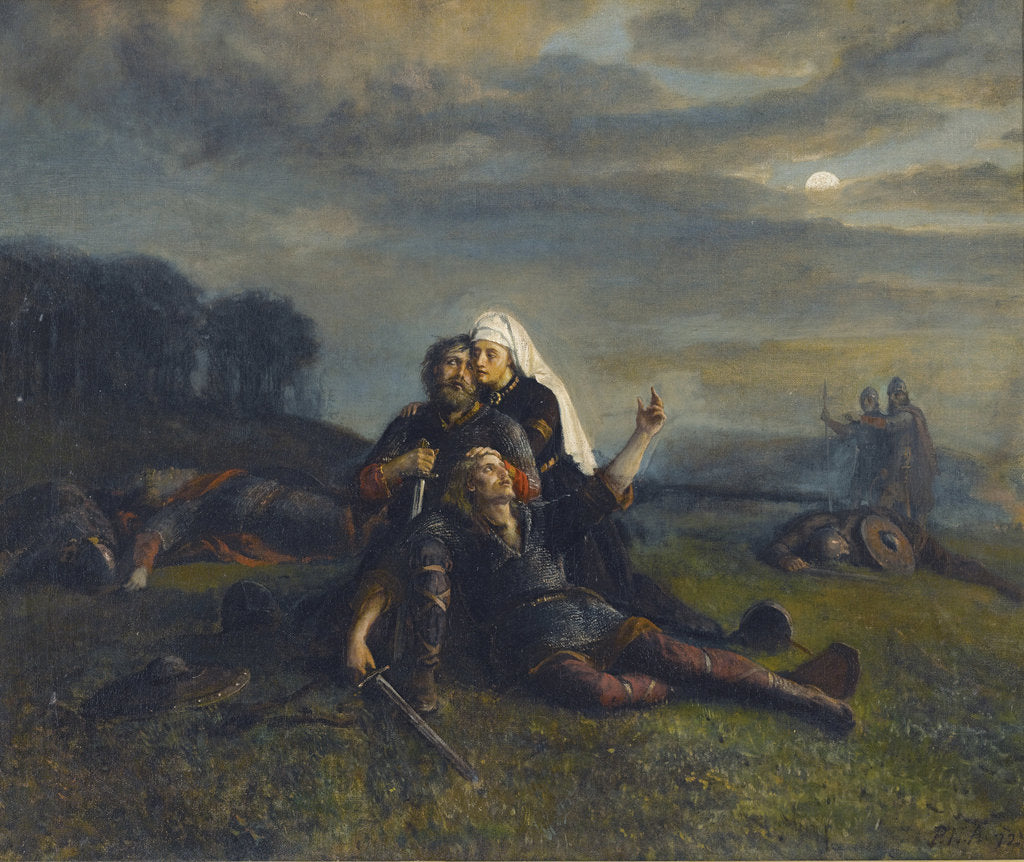 Detail of After the Battle by Peter Nicolai Arbo