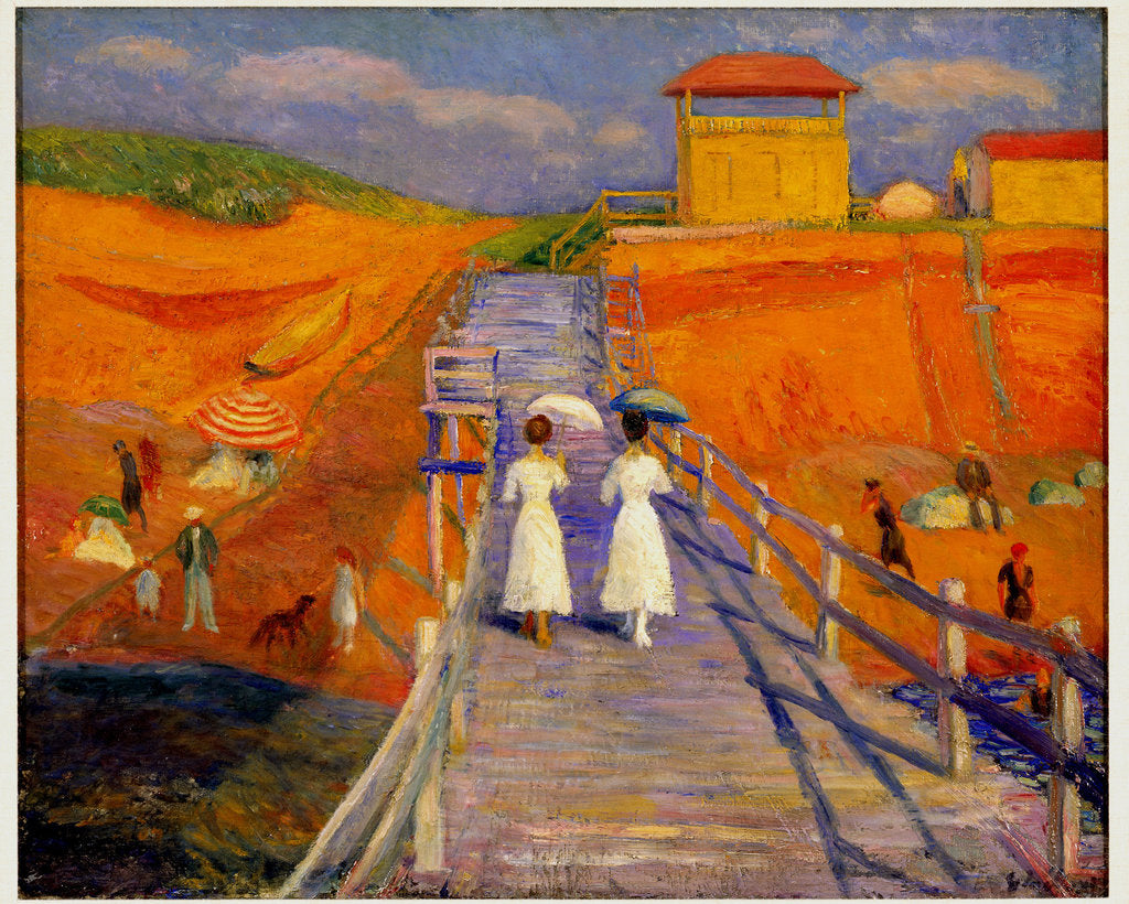 Detail of Cape Cod Pier, 1908 by William James Glackens