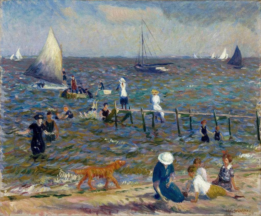 Detail of The Little Pier, 1914 by William James Glackens