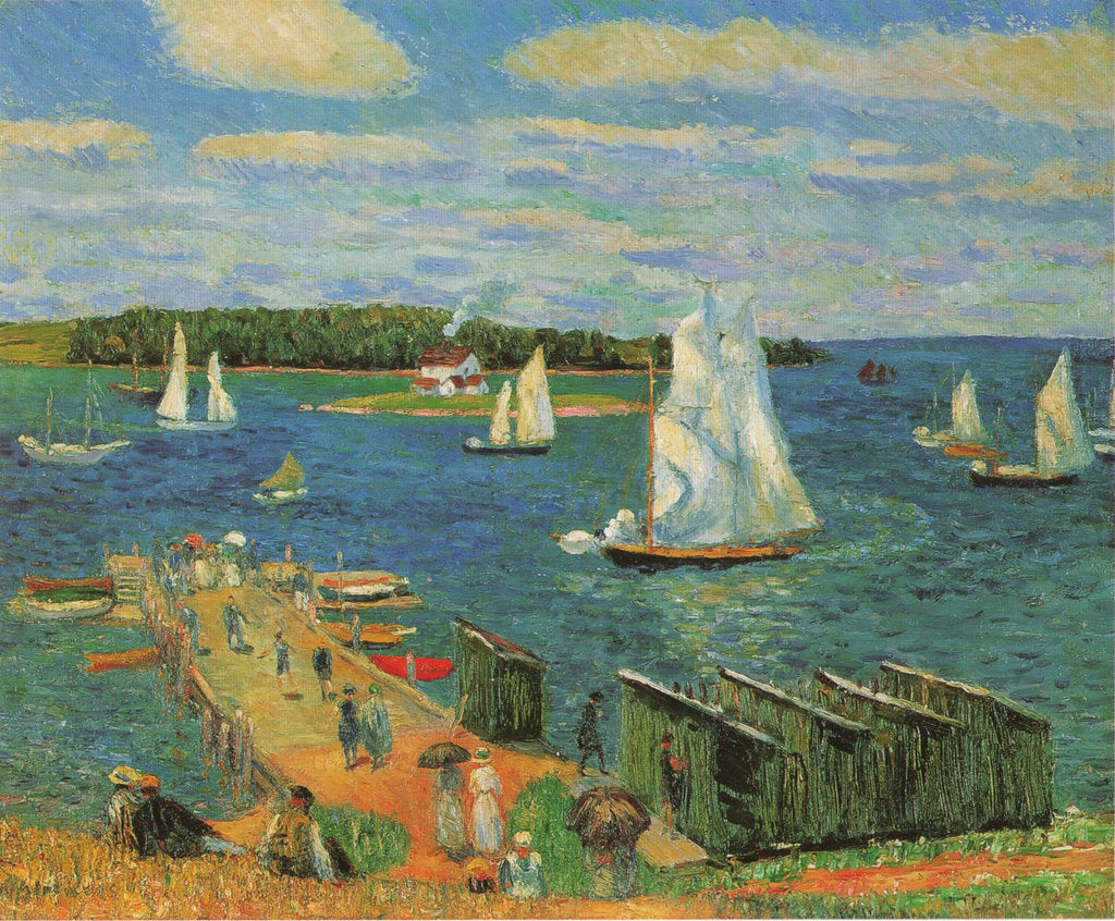 Detail of Mahone Bay, 1910 by William James Glackens